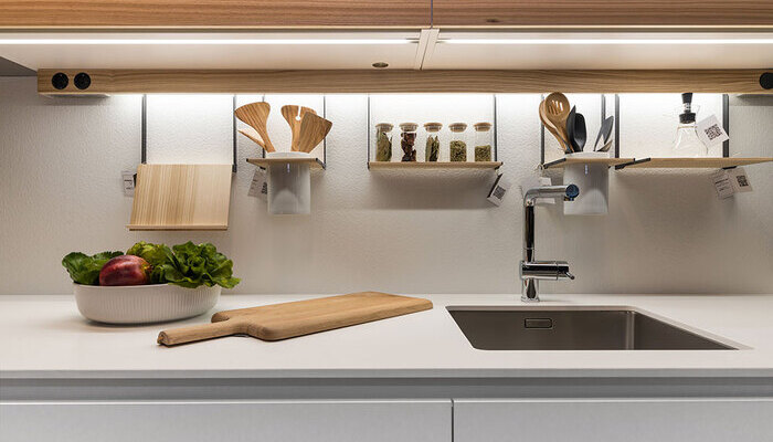 Cocina nueva y recogida