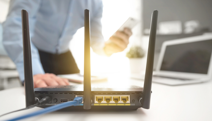 Conexiones de un router